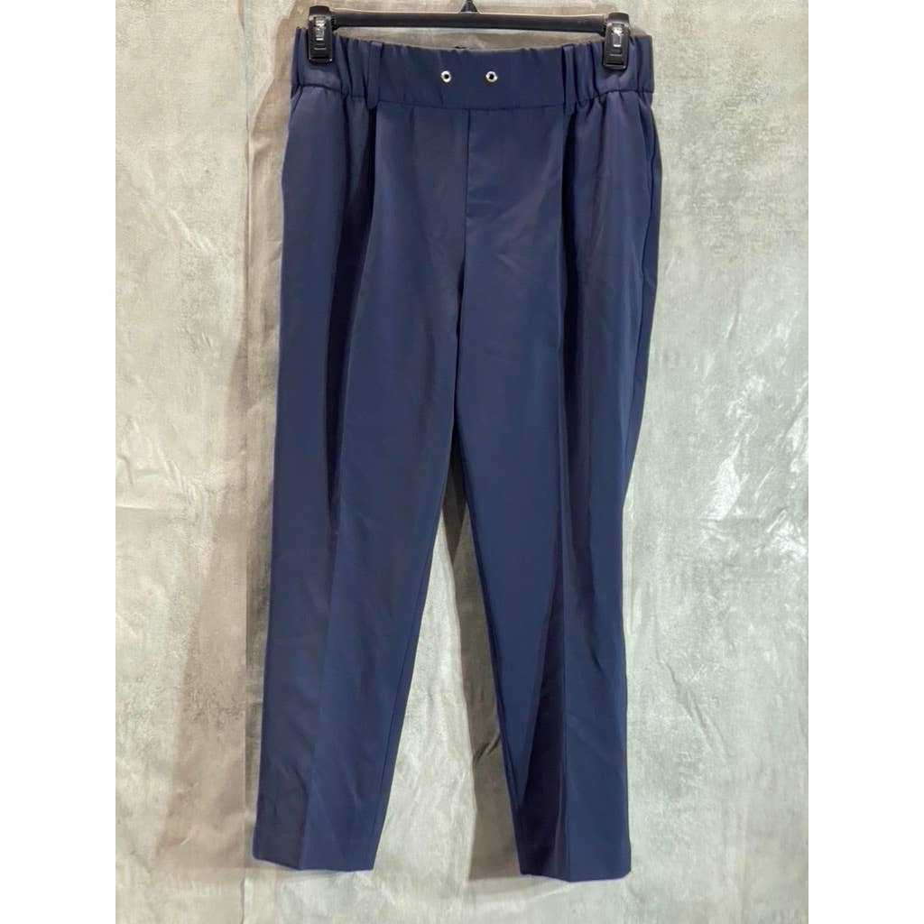 ATM Women's Navy Anthony Thomas Melillo Twill Pull-On Pants SZ M