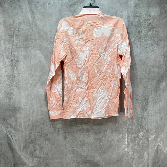 INC INTERNATIONAL CONCEPTS Pink Joey Floral Print Long Sleeve Shirt SZ XS