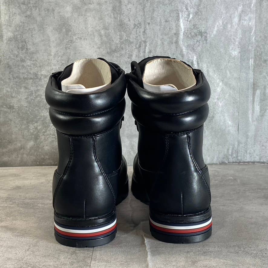 TOMMY HILFIGER Women's Black Melise Lug-Sole Combat Lace-Up Boots SZ 7