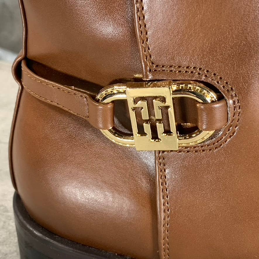 TOMMY HILFIGER Women's Medium Natural Imiera Side-Zip Ankle Boots SZ 9