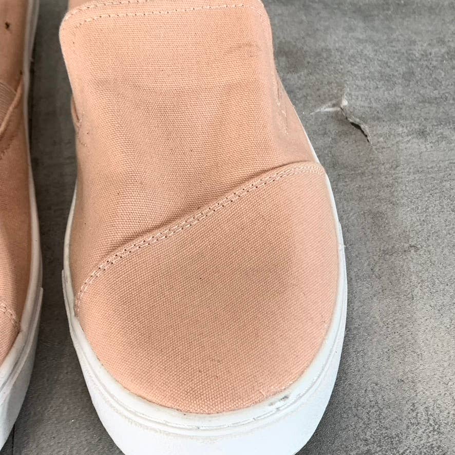 TOMS Women's Salmon Luca Canvas Wrapped Round-Toe Slip-On Sneakers SZ 9