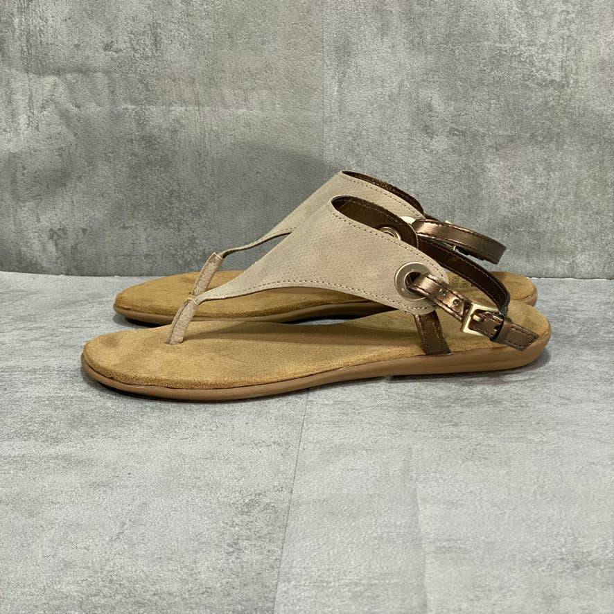 WHITE MOUNTAIN Taupe London Flat Thong Sandals SZ 7