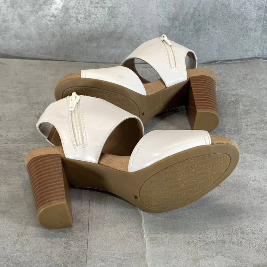 GIANI BERNINI Women's White Jaxxiee Open-Toe High-Heel Dress Sandals SZ 6