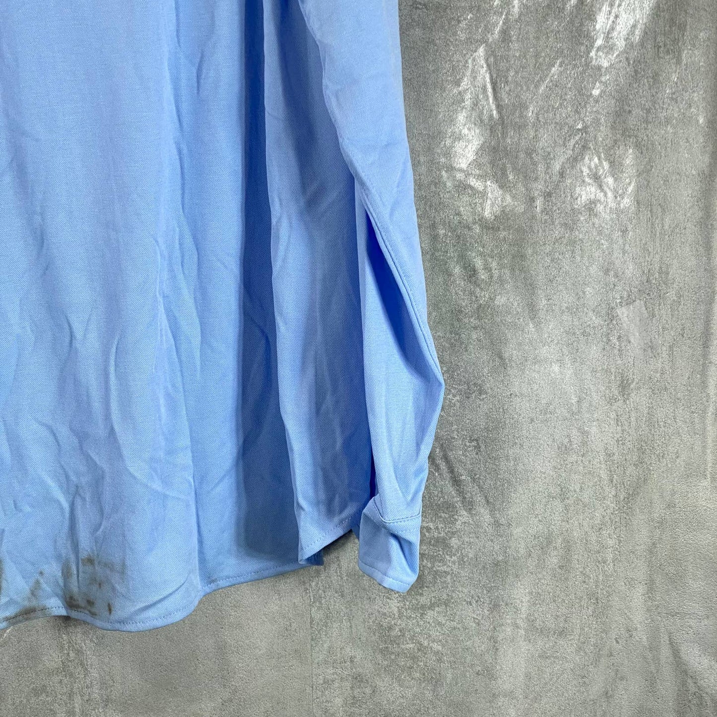 ALFANI Men's Pale Ink Blue Regular-Fit Cotton Birdseye Button-Up Shirt SZ XXL