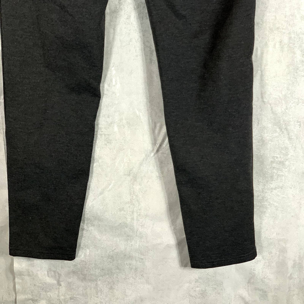 INC Women's Heather Dark Grey High-Rise Curve Creator Ponte-Knit Pants SZ 12