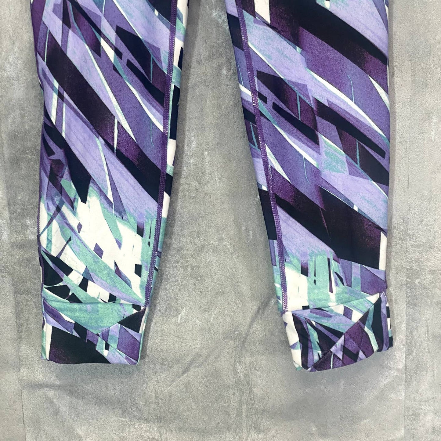 JONES NEW YORK Women's Palms-Purple Combo Printed High-Rise Pull-On Leggings SZ S