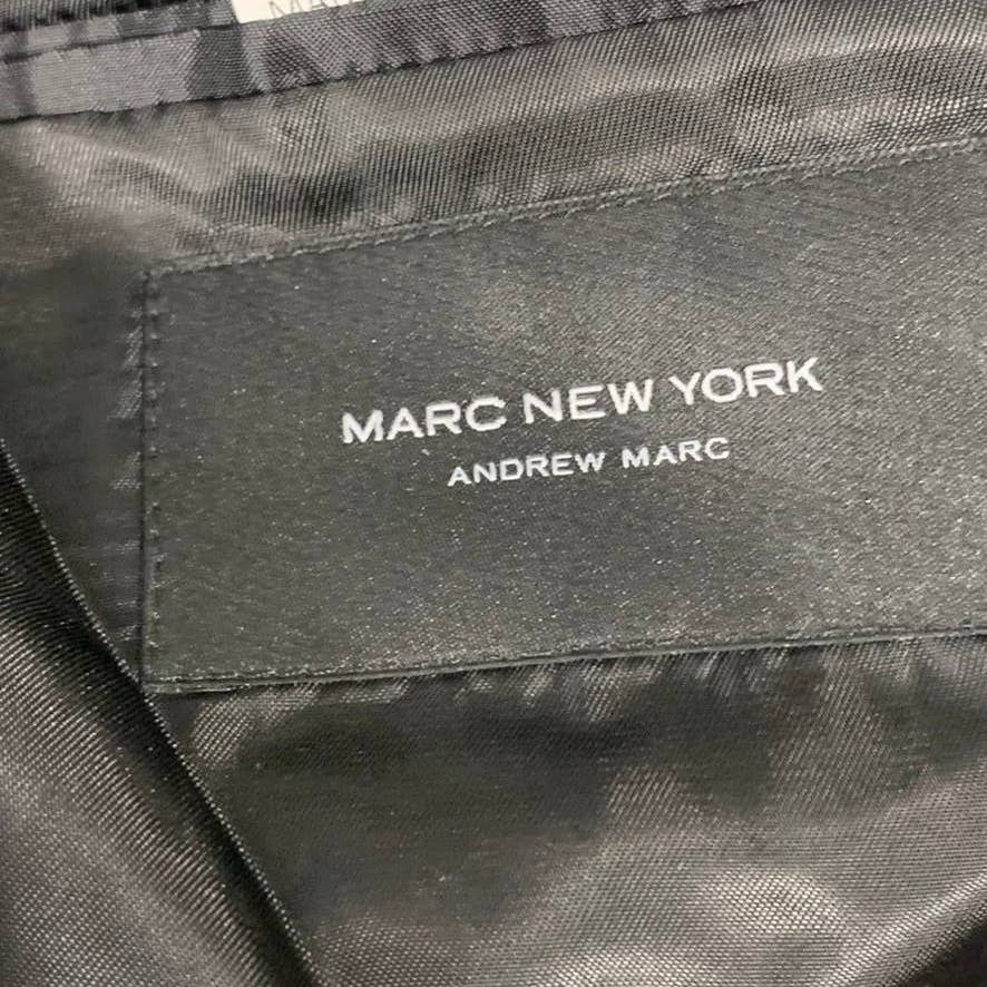 MARC NEW YORK Men's Black Modern-Fit Two-Button Suit Jacket SZ 40R