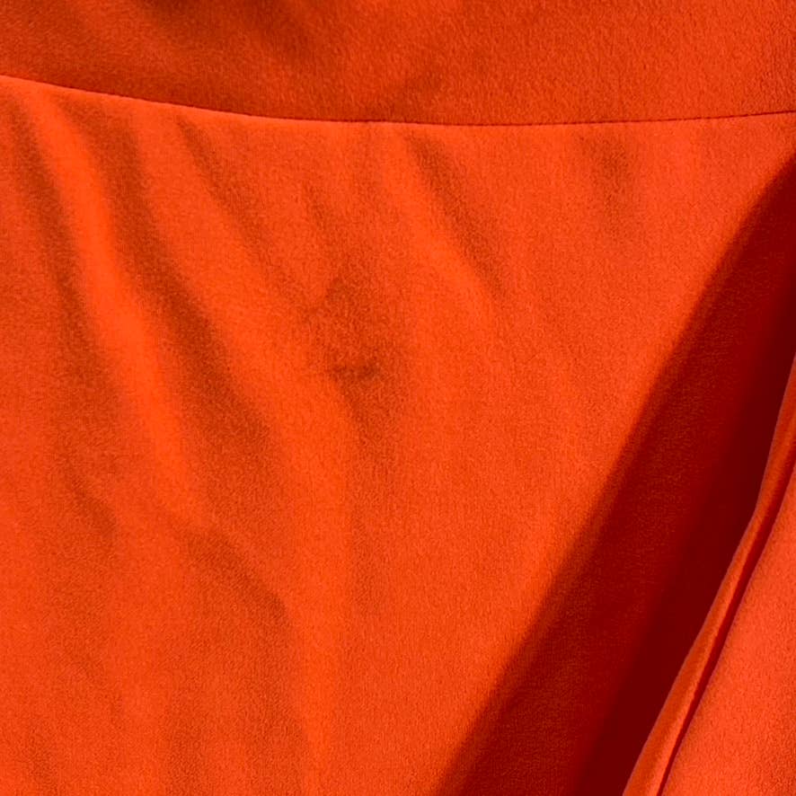 BETSY & ADAM Women's Orange One-Shoulder Bow Knee-Length Sheath Dress SZ 4