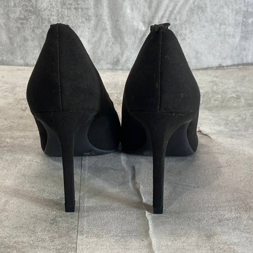 INC INTERNATIONAL CONCEPTS Women's Black Sadelle Pointed-Toe Chain-Detail Pumps