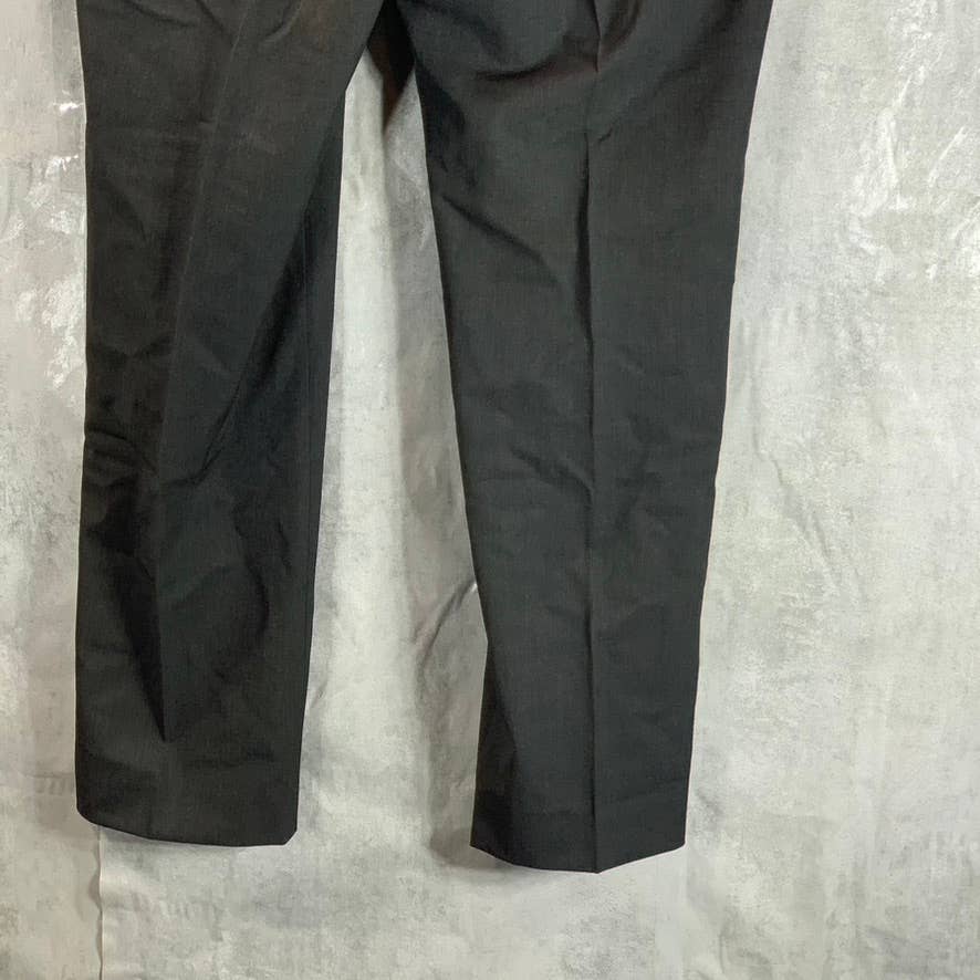 IZOD Men's Solid Black Regular Classic-Fit Suit Pants SZ 34X30