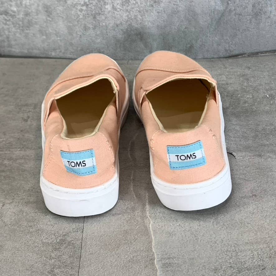 TOMS Women's Salmon Luca Canvas Wrapped Round-Toe Slip-On Sneakers SZ 6
