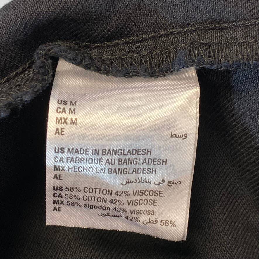 STYLE & CO Women's Deep Black Mid-Rise Comfort Drawstring Waist Utility Jogger Pull-On Pants SZ M