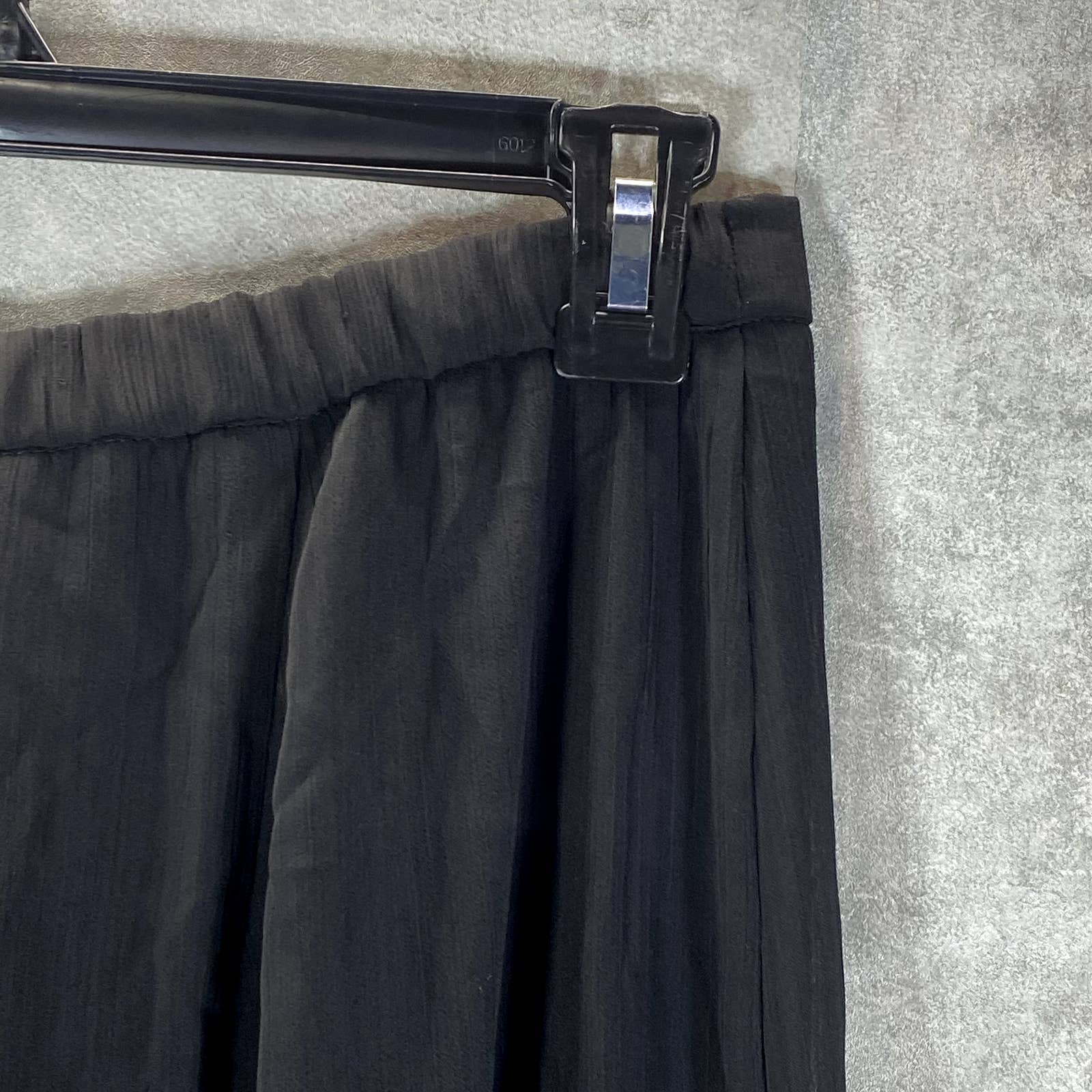 VINCE CAMUTO Women's Black Wide-Leg Yoryu Relaxed-Fit Pull-On Pants SZ M