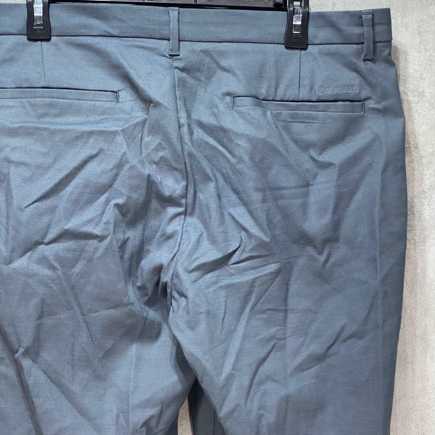 CALVIN KLEIN Dark Grey Slim-Fit Modern Chino Pants SZ 38X32