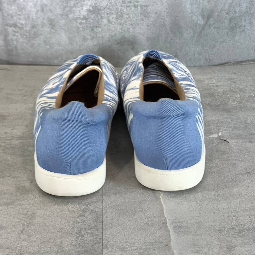 LIFESTRIDE Women's Blue Multi Canvas Emily Slip-On Casual Sneakers SZ 9.5