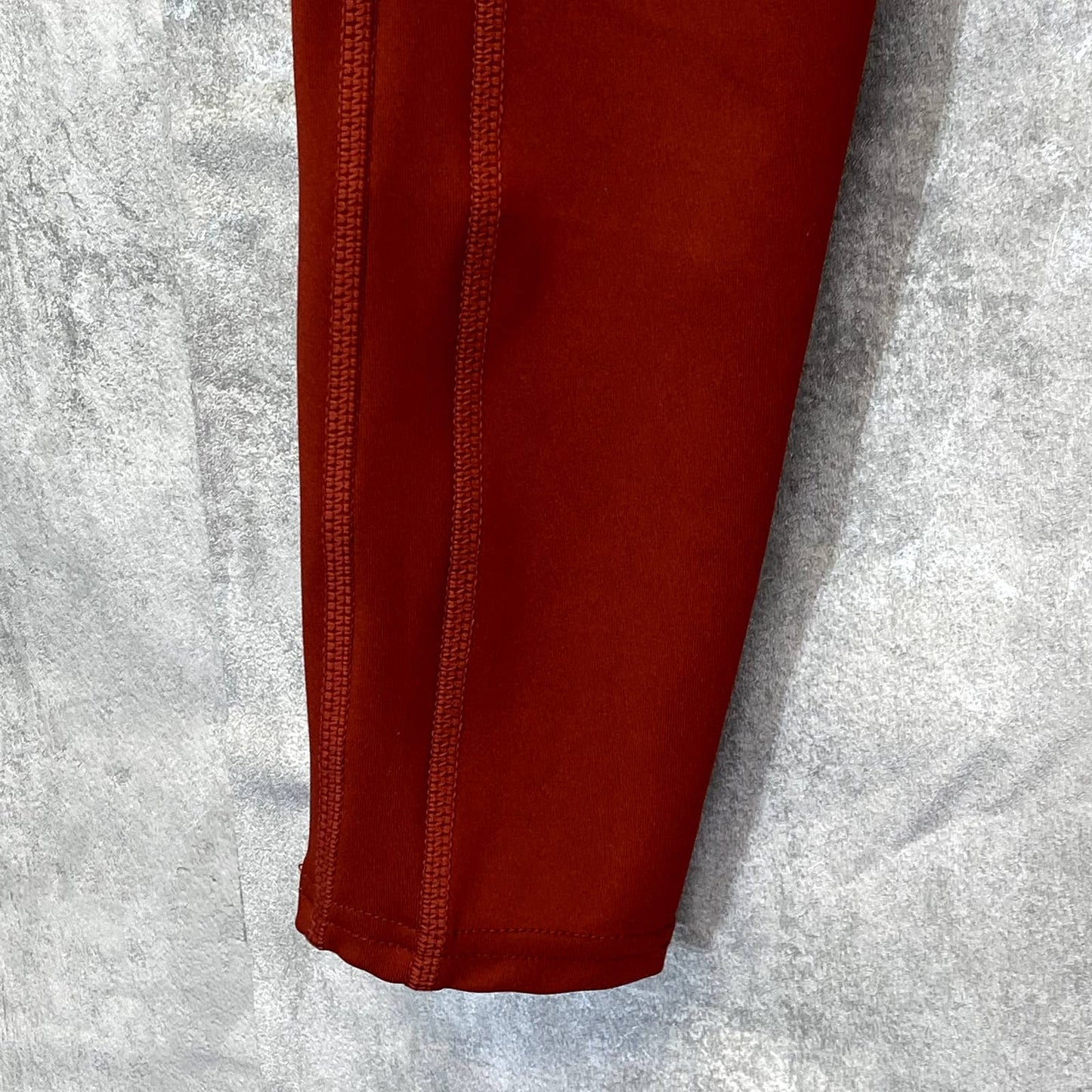 LAUNDRY By Shelli Segal Women's Solid Rust Zipper Media Pocket High-Rise Leggings SZ S
