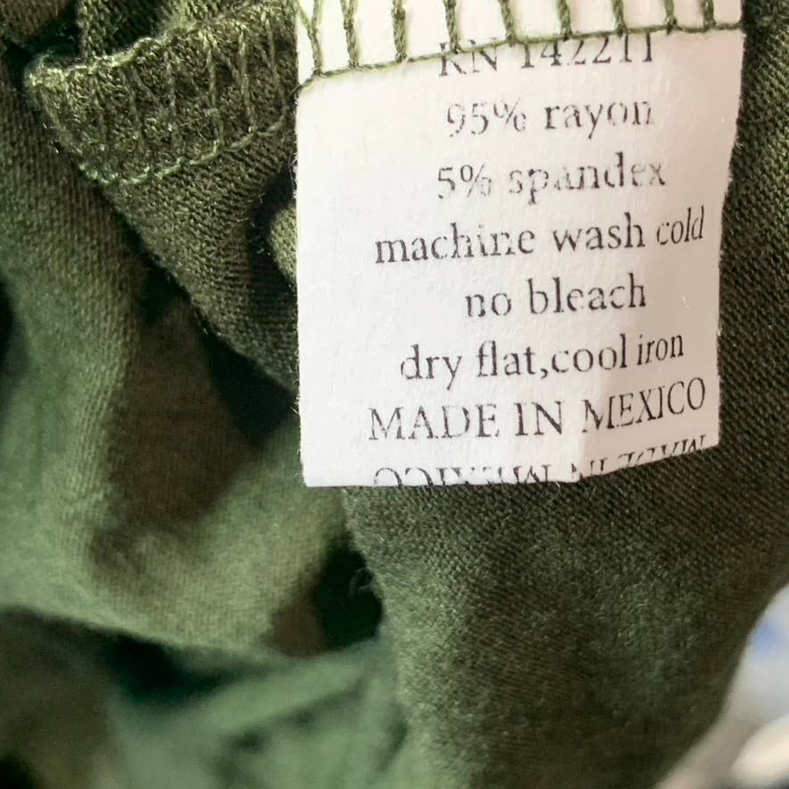 24SEVEN Comfort Apparel Women's Green A-Line Maxi Pull-On Skirt SZ M