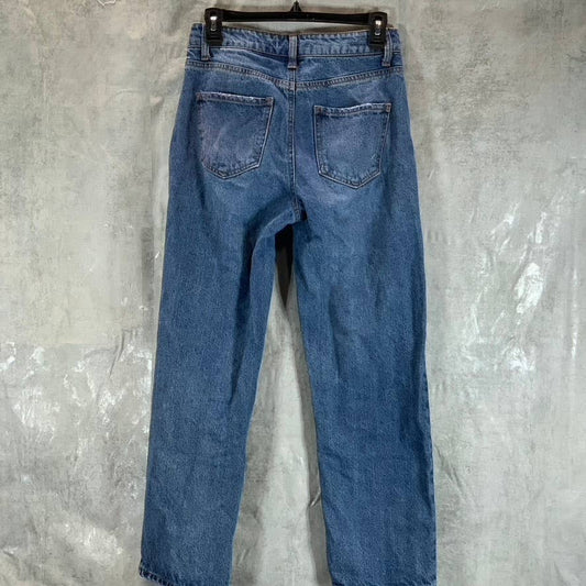 AND NOW THIS Women's Bamse High-Rise Crisscross Cropped Jeans SZ 26