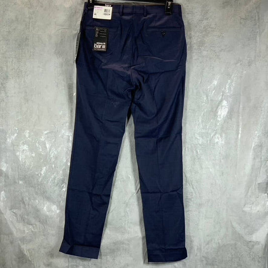 BAR III Men's Blue Plaid Bi-Stretch Skinny-Fit Suit Separate Dress Pants SZ32X32