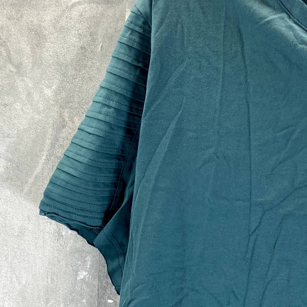 INC INTERNATIONAL CONCEPTS Men's Split-Neck Textured Zipper-Pocket T-Shirt SZ L