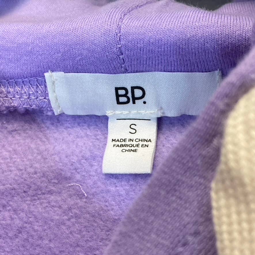 BP. Women's Purple Wildcats Cutoff Graphic Long Sleeve Pullover Hoodie SZ S