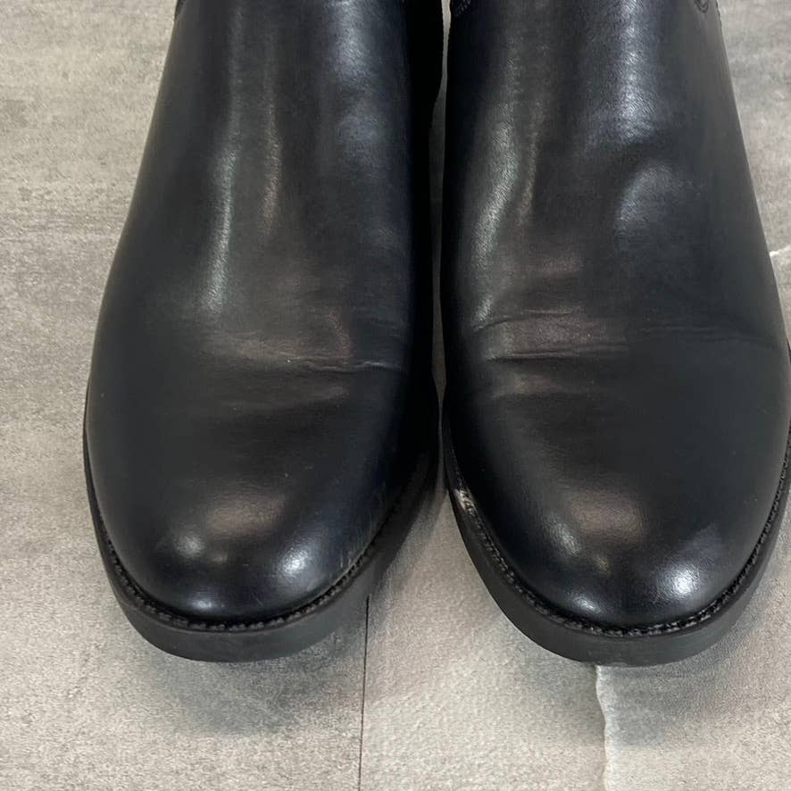 TOMMY HILFIGER Women's Black Inezy Almond-Toe Block-Heel Tall Riding Boots SZ 10