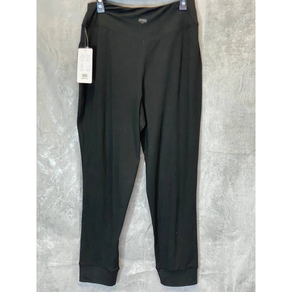 JONES NEW YORK Women's Solid Black Stretch Pull-On Jogger Pants SZ M