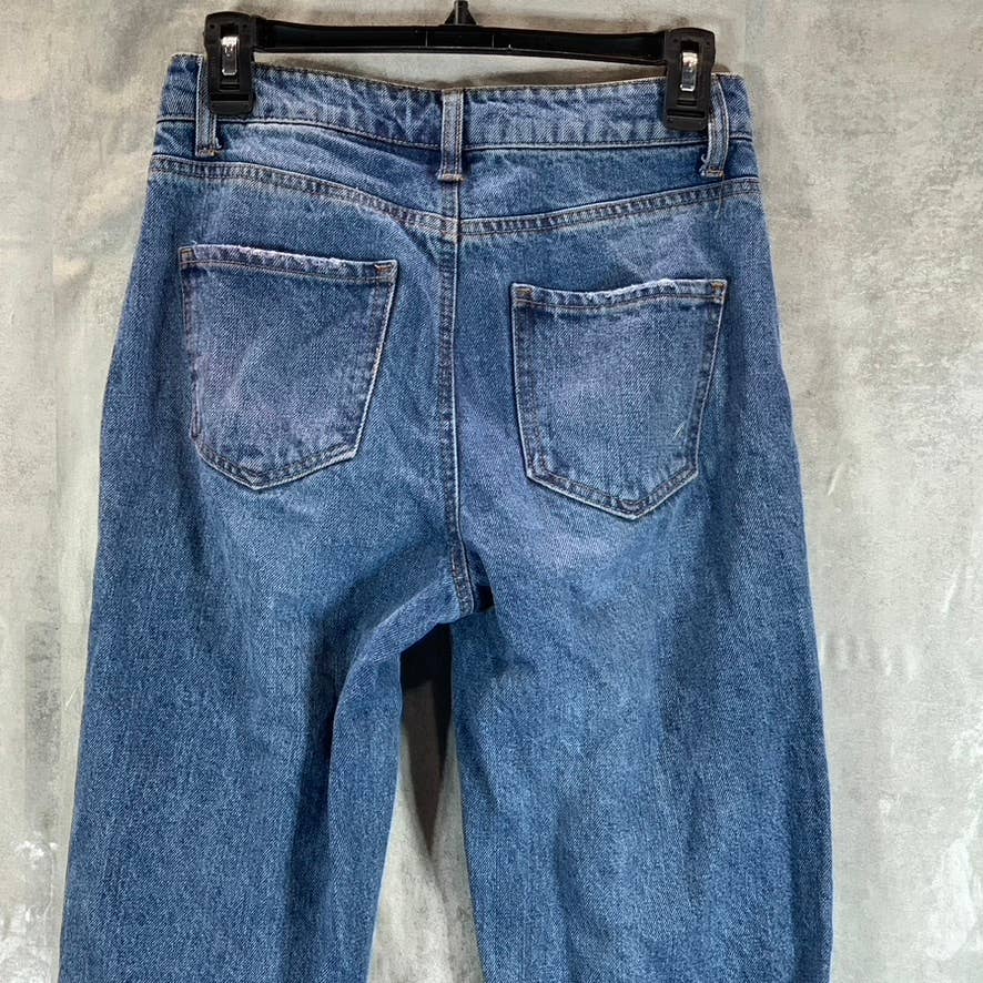 AND NOW THIS Women's Bamse High-Rise Crisscross Cropped Jeans SZ 26