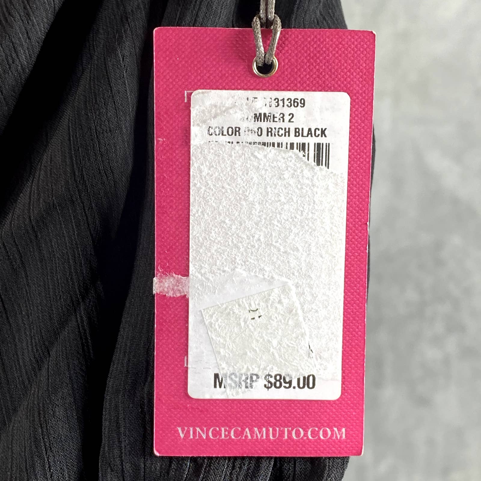 VINCE CAMUTO Women's Black Wide-Leg Yoryu Relaxed-Fit Pull-On Pants SZ M