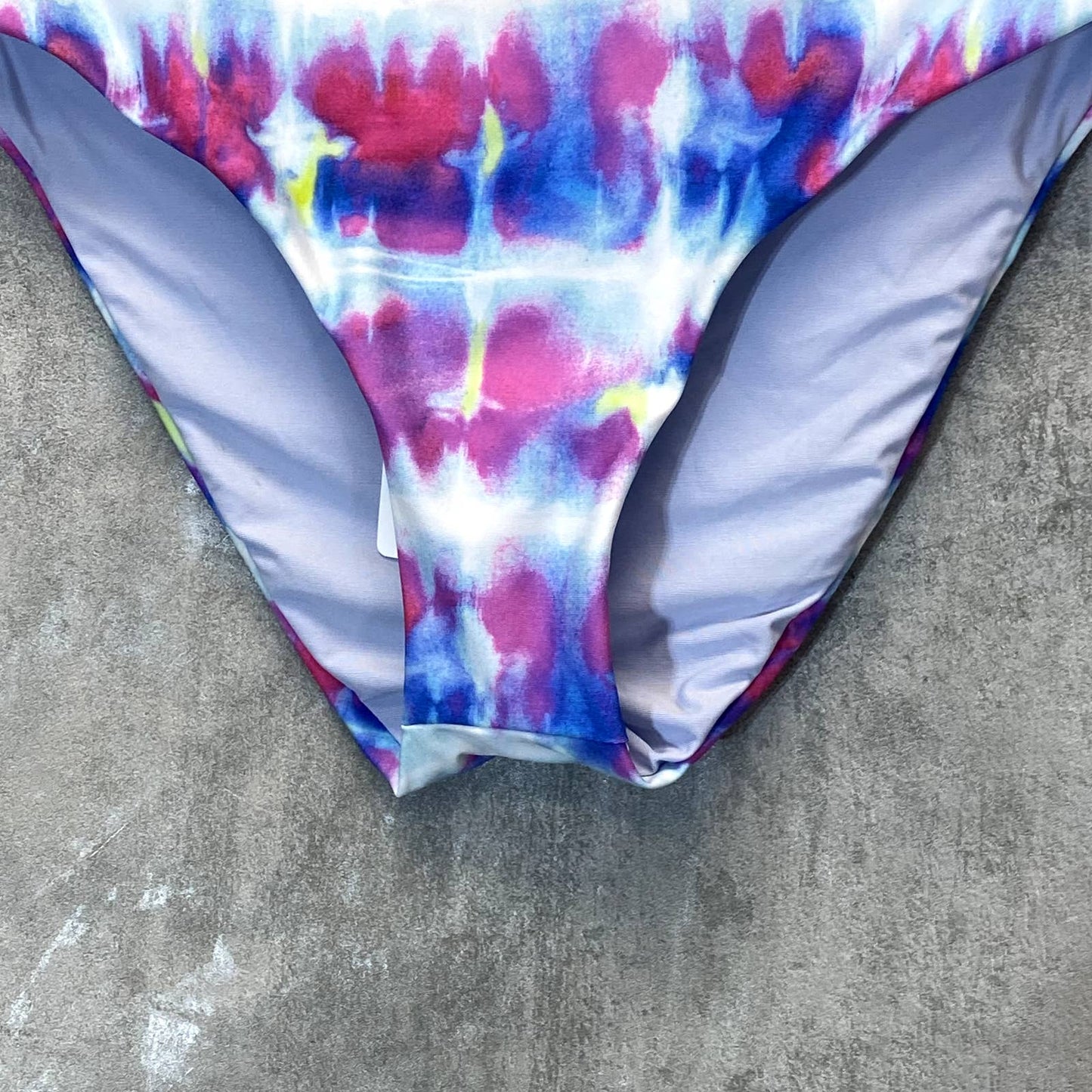 SPLENDID Women's Tie-Dye Sun Daze High-Waist Moderate Coverage Bikini Bottoms SZ S