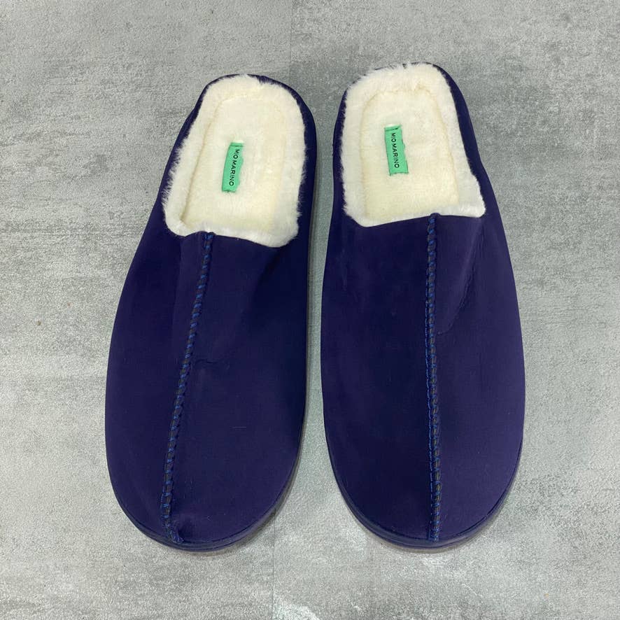 MIO MARINO Navy Cuddles Memory Foam Slippers SZ 9-10