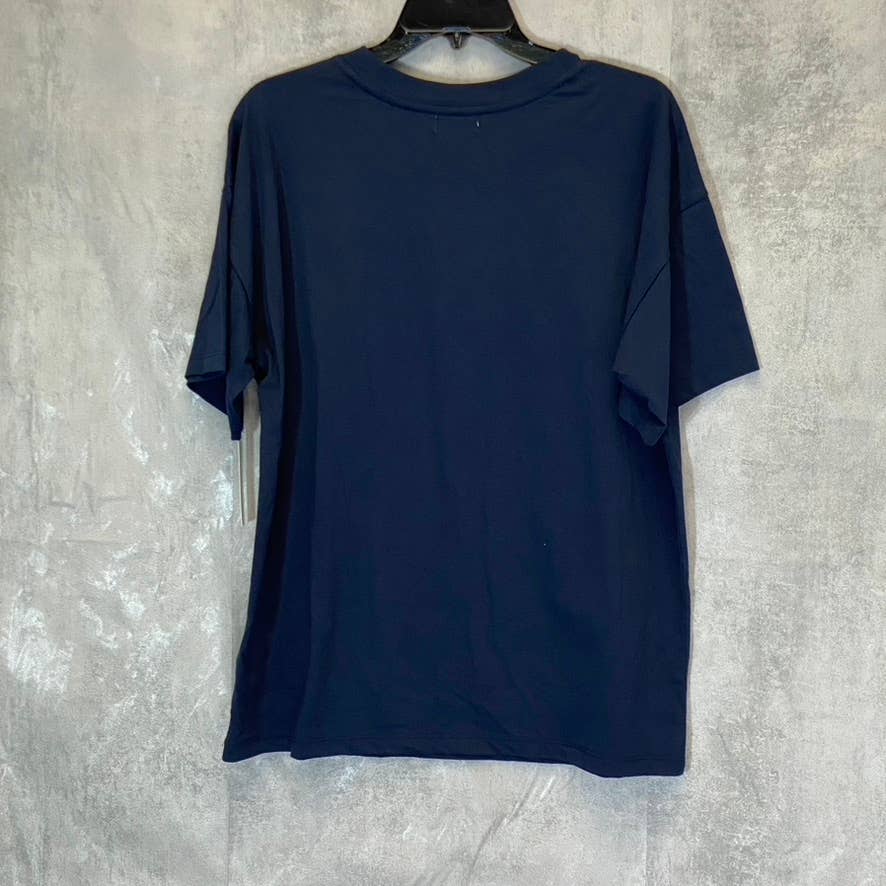 ABOUND Women's Navy 'Be Kind' Graphic Oversized Crewneck Short Sleeve T-Shirt SZ M