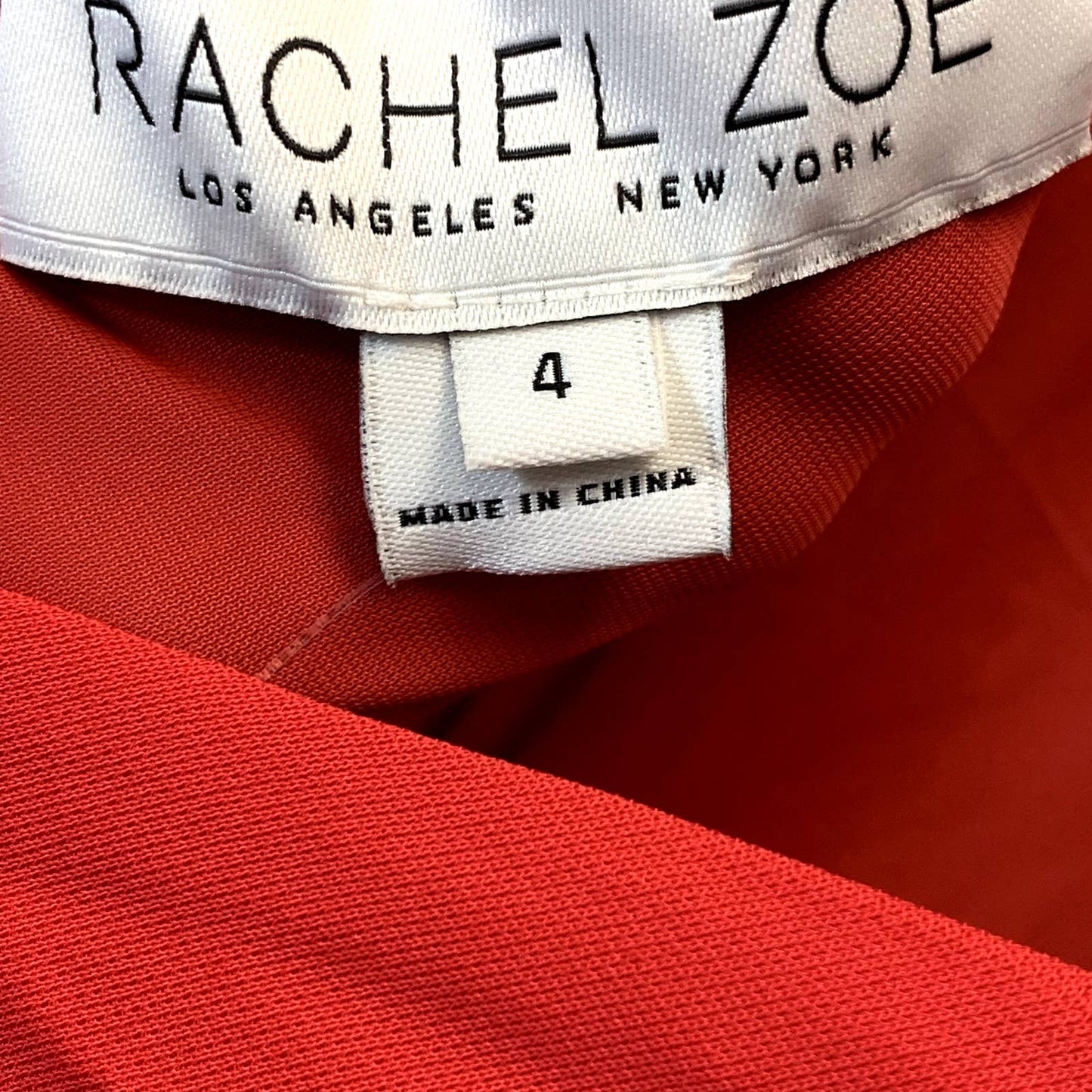 RACHEL ZOE Women's Red Ruched Long Sleeve Side Slit Knee Length Jersey Dress SZ4