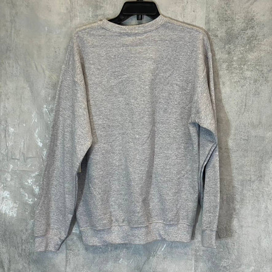 BP. Women's Gray Ying Yang Lover Graphic Crewneck Pullover Sweater SZ M