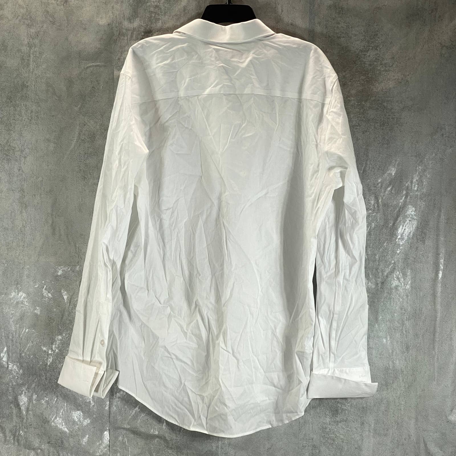 ALFANI Men's White Slim-Fit 2-Way Stretch Button-Up Long-Sleeve Dress Shirt SZXL