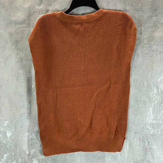 ALFANI Women's Peanut Brittle Scoop-Neck Cap-Sleeve Pullover Sweater SZ XS