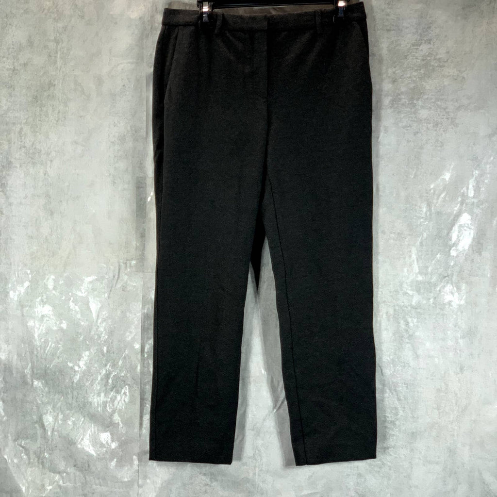 THEORY Women's Grey Multi Regent Knit Treeca 4 Mid-Rise Pull-On Pants SZ 6