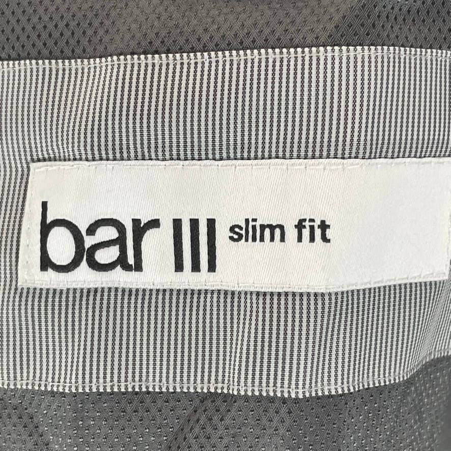 BAR III Men's Charcoal Two-Button Slim-Fit Wool Suit Jacket SZ 46R
