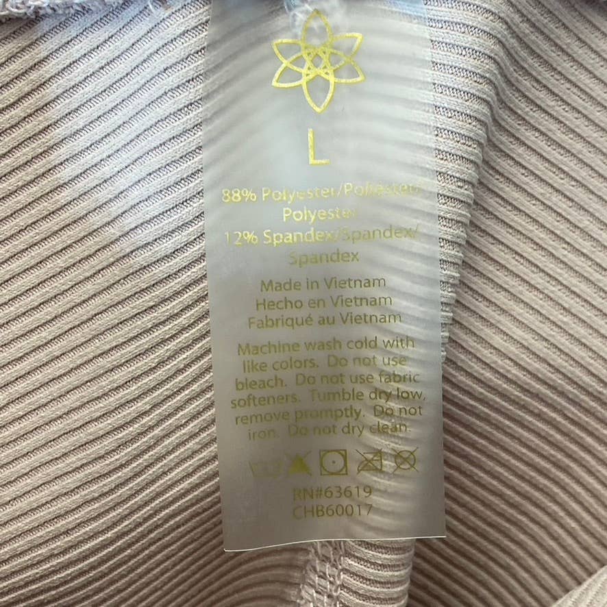 HARMONY & BALANCE Women's Lilac Ribbed High-Waist Tummy Control Pull-On Active Leggings SZ L