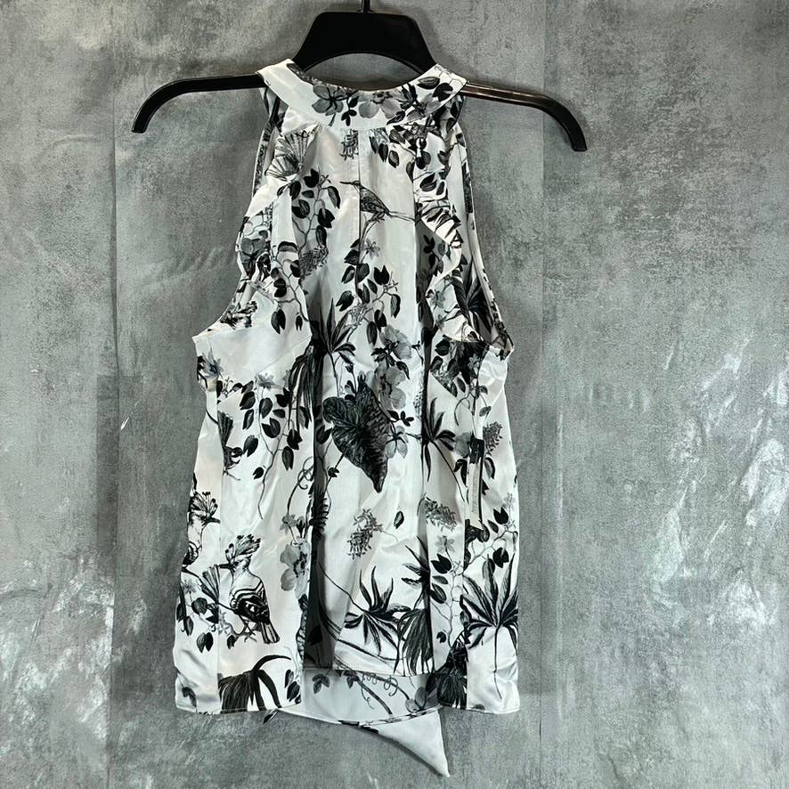 INC INTERNATIONAL CONCEPTS Women's Raina Gardens Printed Keyhole Halter Top SZ M