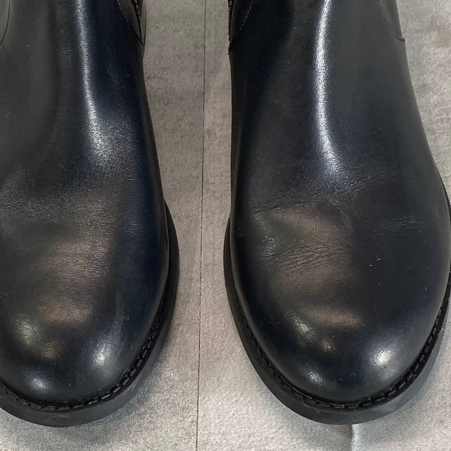 MICHAEL MICHAEL KORS Women's Black Leather Padma Strapped Block-Heel Booties SZ8