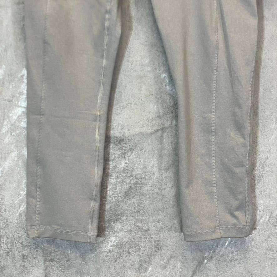 RBX Women’s Light Heather Grey High-Waist Active Pull-On Capri Leggings SZ S
