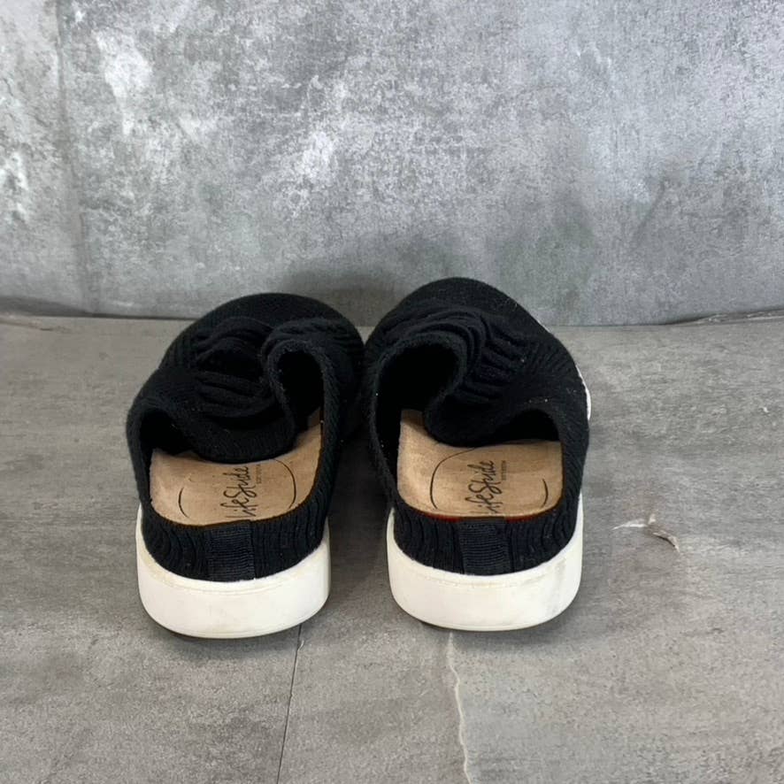 LIFESTRIDE Women's Black Knit Fabric Ease Slip-On Sneakers SZ 7.5