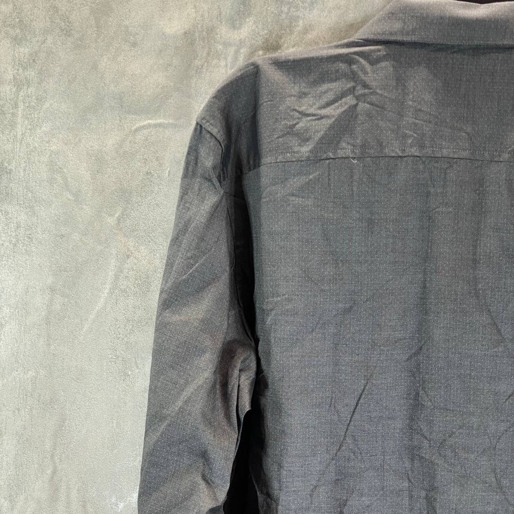 INC INTERNATIONAL CONCEPTS Men's Grey Combo Ringo Pindot Button-Up Shirt SZ XL