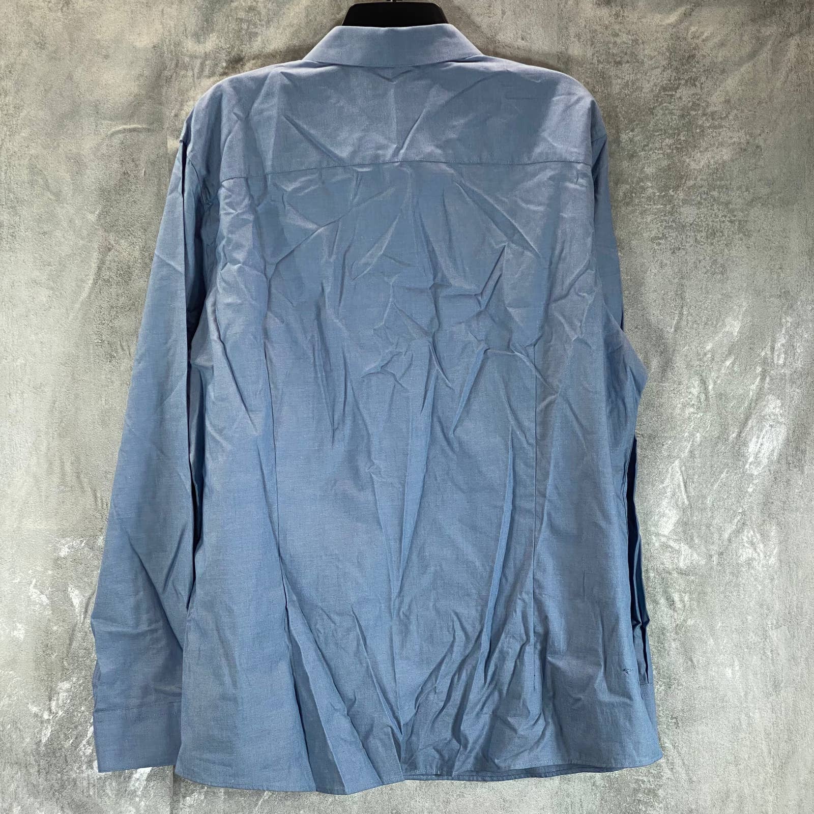 BAR III Men's LT Indigo Chambray Slim-Fit Stretch Button-Up Shirt SZ XL
