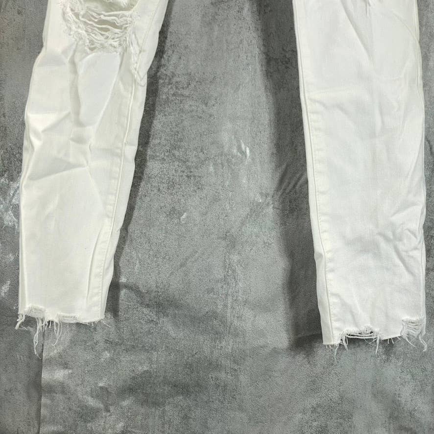 SAM EDELMAN Women's Ithaca The Stiletto High-Rise Distressed Straight Jeans SZ00