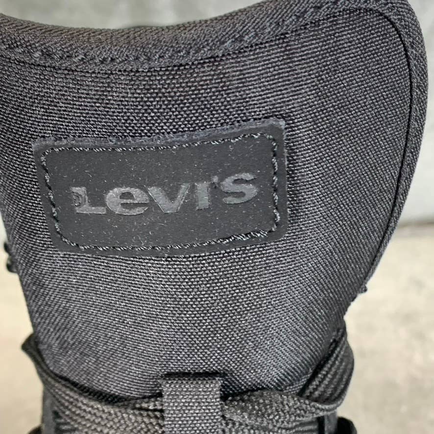 LEVI'S Women's Black Olivia High-Top Platform Lace-Up Sneakers SZ 8