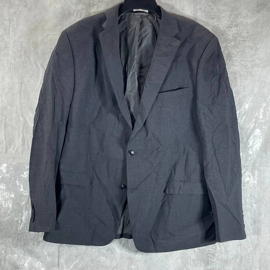 BAR III Men's Charcoal Two-Button Slim-Fit Wool Suit Jacket SZ 46R
