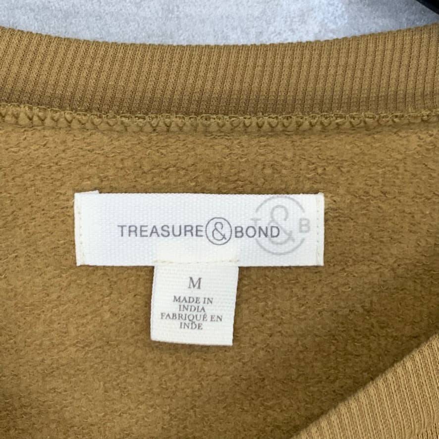 TREASURE & BOND Olive Marsh Crewneck Long Sleeve Pullover Sweater SZ M