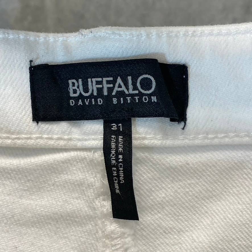 BUFFALO DAVID BITTON Women's White High-Rise Denim Skinny Jeans SZ 31